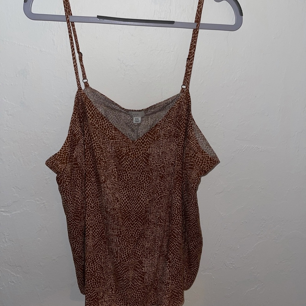 NWT A New Day Brown Snake Print Tank